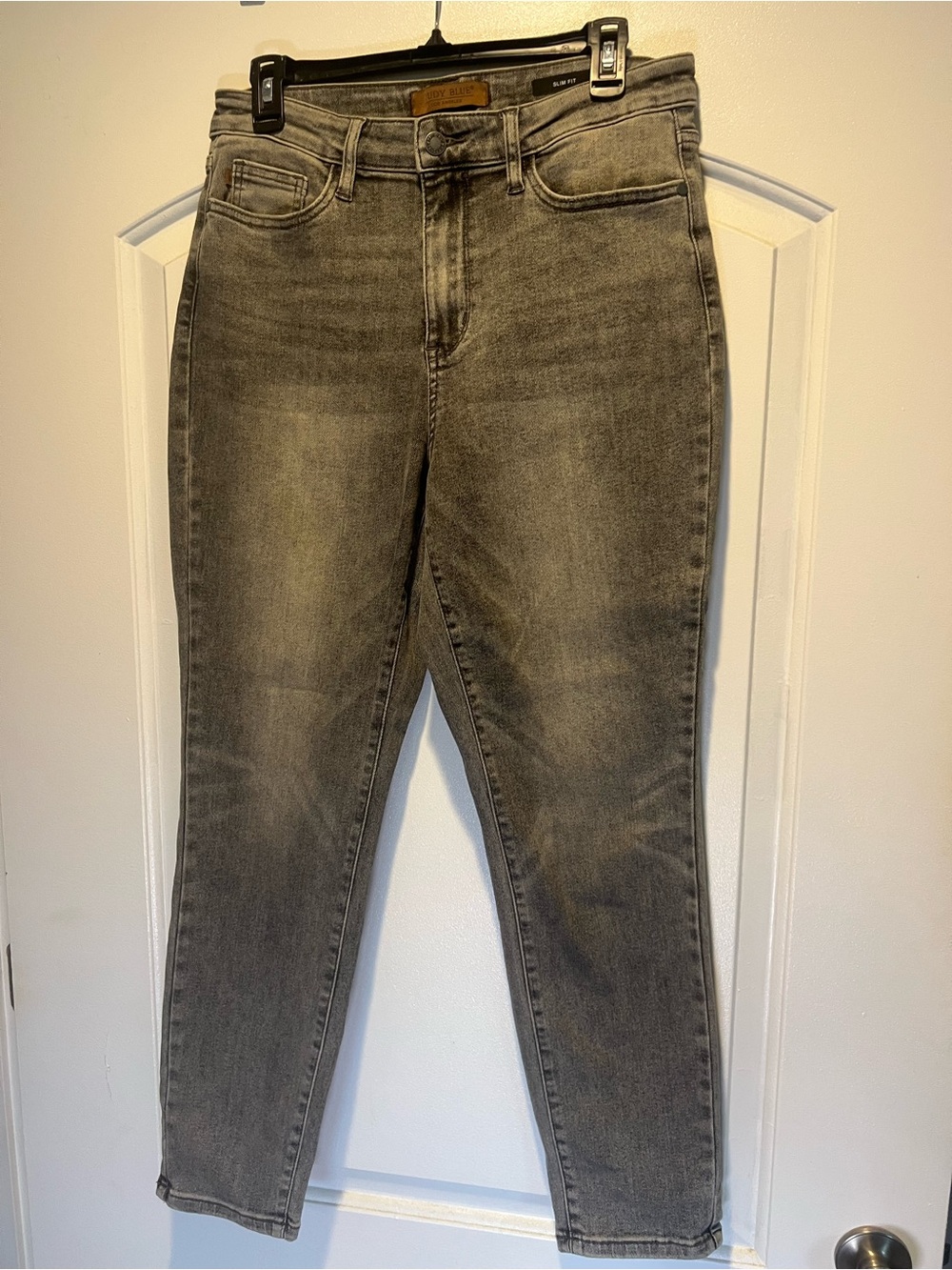 Judy Blue Washed Gray High Rise Skinny Jeans